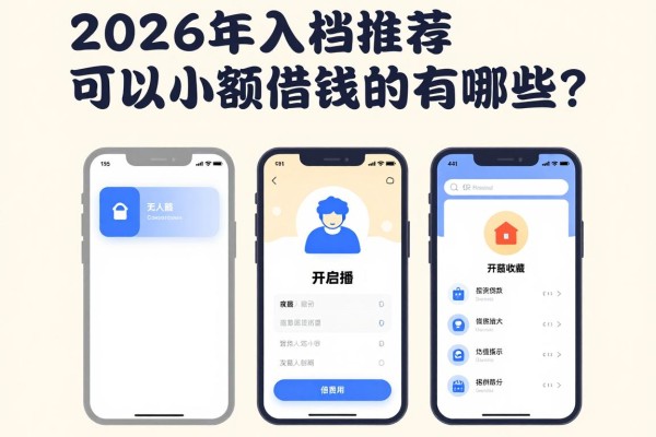 2026年入档推荐：可以小额借钱的app有哪些？这5个值得收藏