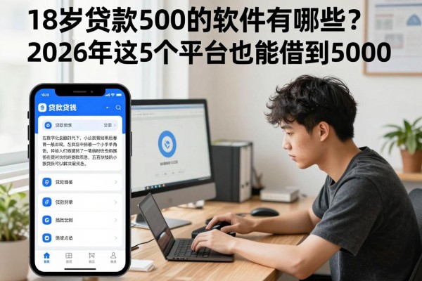 18岁贷款500的软件有哪些？2026年这5个平台也能借到5000