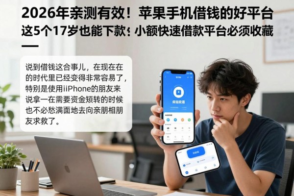 2026年亲测有效!苹果手机借钱的好平台,这5个17岁也能下款的小额快速借款平台必须收藏