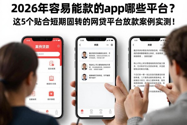2026年容易能借款的app有哪些平台?这5个贴合短期周转的网贷平台放款案例实测!