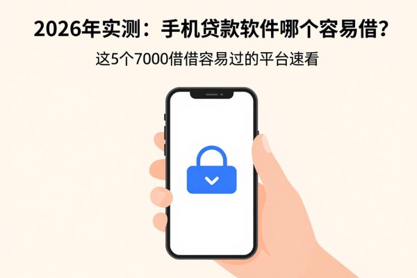 2026年实测:手机贷款软件哪个容易借?这5个7000借款容易过的平台速看