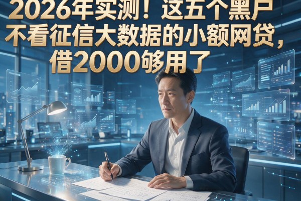 2026年实测！这五个黑户不看征信大数据的小额网贷，借2000够用了