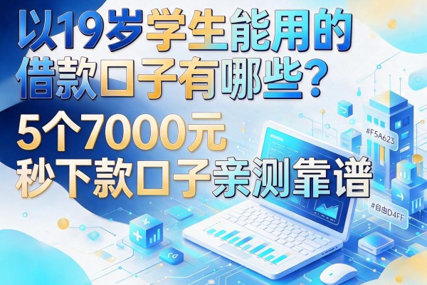19岁学生能用的借款口子有哪些?5个7000元秒下款口子亲测靠谱