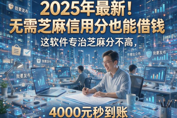 2025年最新!无需芝麻信用分也能借钱,这软件专治芝麻分不高,4000元秒到账