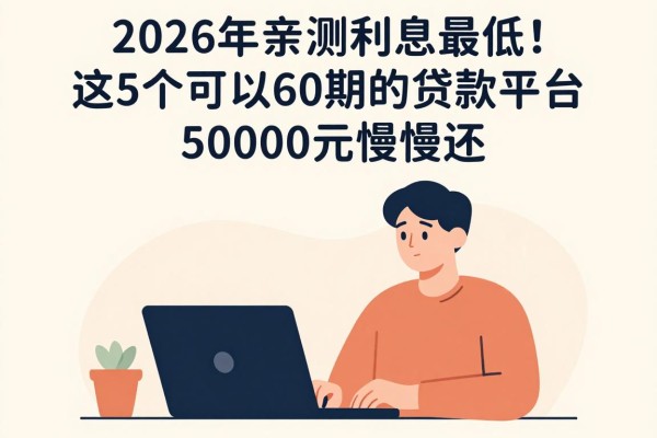 2026年亲测利息最低！这5个可以60期的贷款平台，50000元慢慢还