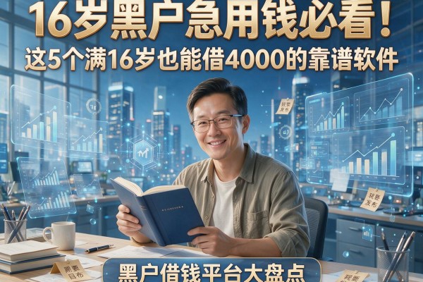 16岁黑户急用钱必看!这5个满16岁也能借4000的靠谱软件,黑户借钱平台大盘点