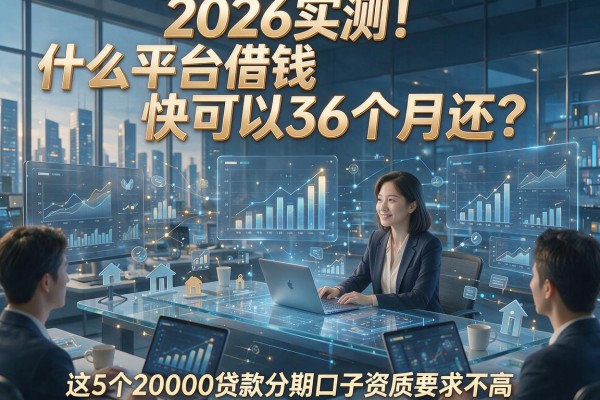 2026实测！什么平台借钱快可以36个月还？这5个20000贷款分期口子资质要求不高