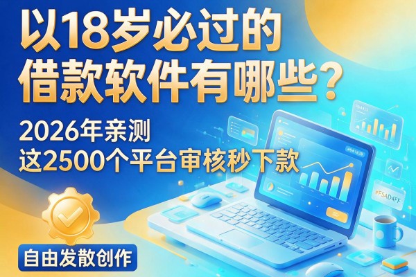 18岁必过的借款软件有哪些？2026年亲测这2500个平台审核秒下款