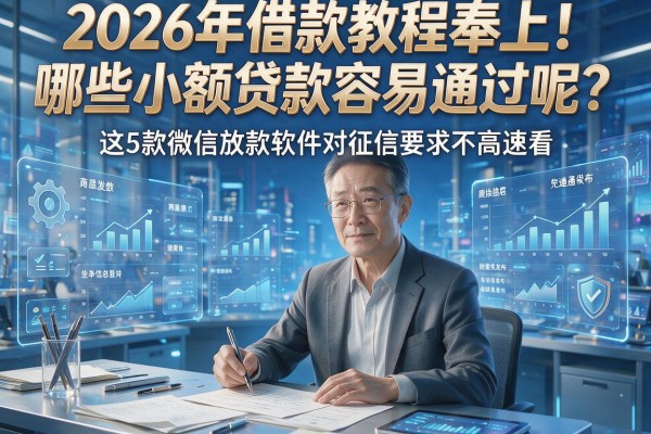 2026年借款教程奉上!哪些小额贷款容易通过呢?这5款微信放款软件对征信要求不高速看
