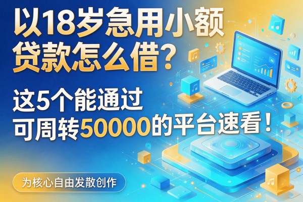 18岁急用小额贷款怎么借？这5个能通过、可周转50000的平台速看！