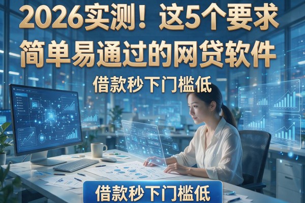 2026实测！这5个要求简单易通过的网贷软件，借款秒下门槛低
