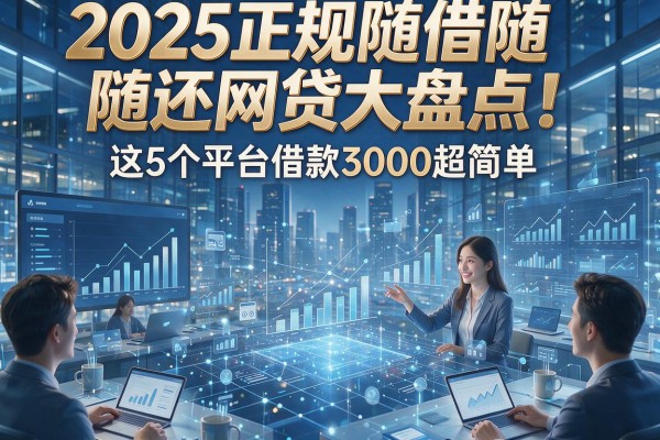 2025正规随借随还网贷大盘点！这5个平台借款3000超简单