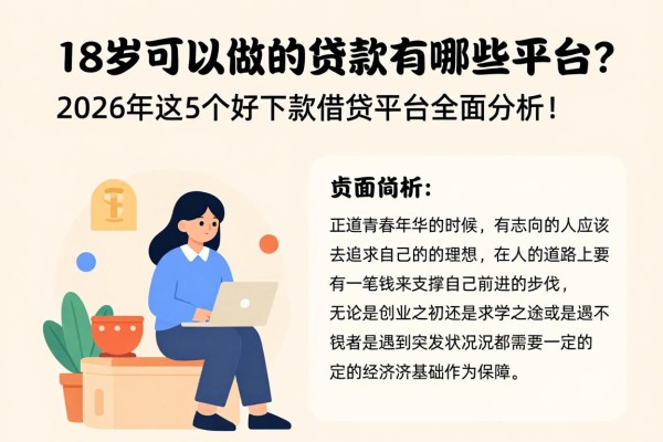 18岁可以做的贷款有哪些平台?2026年这5个好下款借钱平台全面分析!