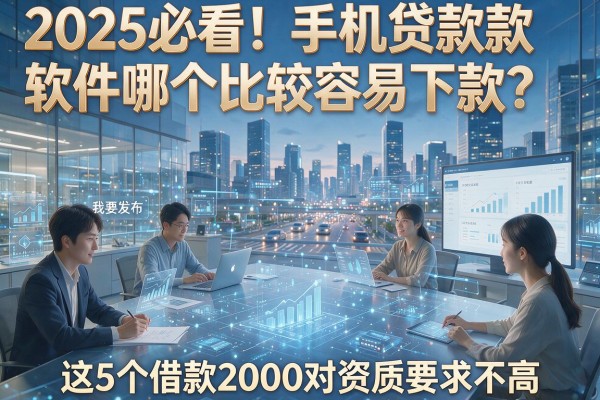 2025必看!手机贷款软件哪个比较容易下款?这5个借款2000对资质要求不高