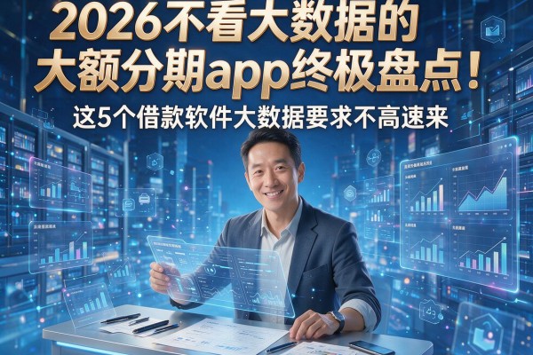 2026不看大数据的大额分期app终极盘点！这5个借款软件大数据要求不高速来
