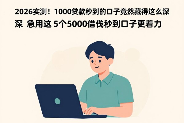 2026实测!1000贷款秒到的口子竟然藏得这么深,急用这5个5000借钱秒到口子更给力