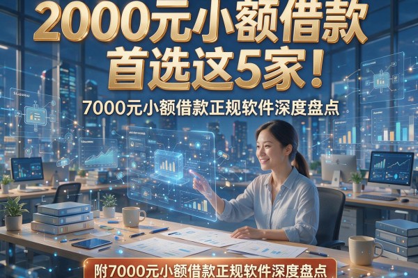 2000元小额借款首选这5家！附7000元小额借款正规软件深度盘点