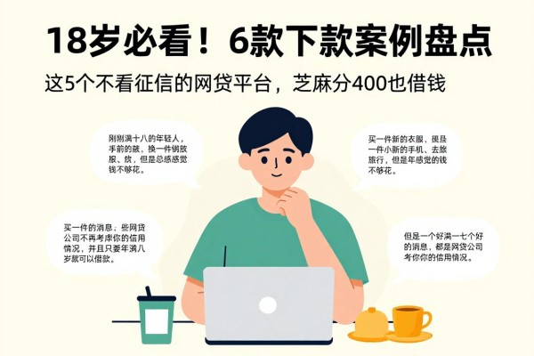 18岁必看!2026真实下款案例盘点:这5个不看征信的网贷平台,芝麻分400也能借钱