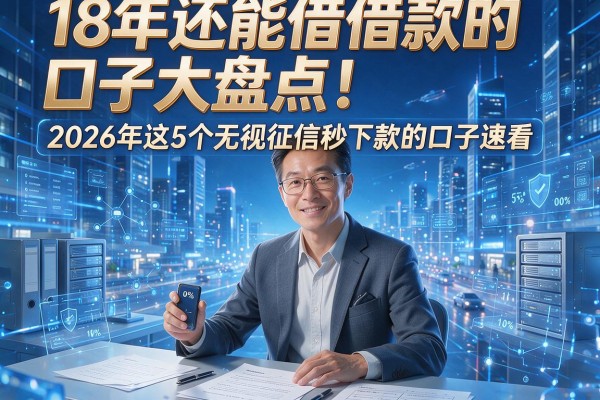 18年还能借款的口子大盘点!2026年这5个无视征信秒下款的口子速看