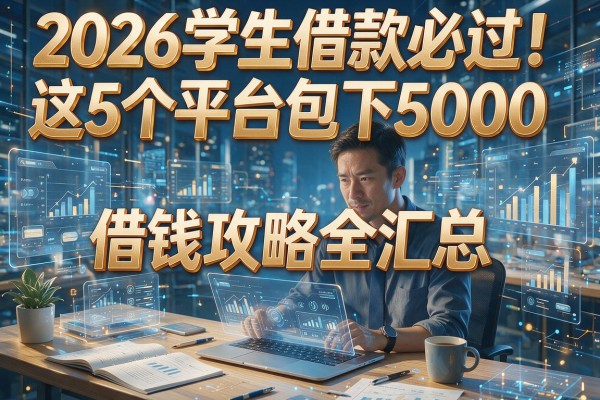 2026学生借款必过！这5个平台包下5000，借钱攻略全汇总