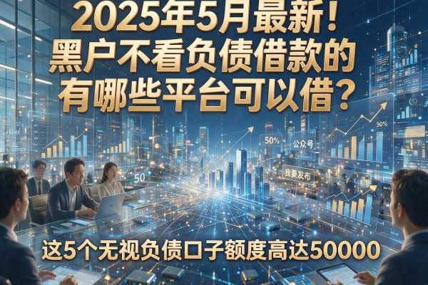 2025年5月最新！黑户不看负债借款的有哪些平台可以借？这5个无视负债口子额度高达50000！