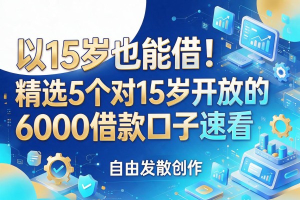 15岁也能借！精选5个对15岁开放的6000借款口子速看