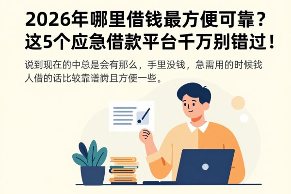 2026年哪里借钱最方便可靠？这5个应急借款平台千万别错过！