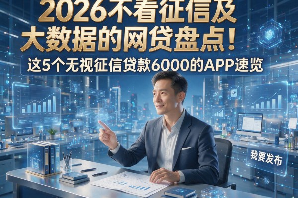 2026不看征信及大数据的网贷盘点!这5个无视征信贷款6000的APP速览