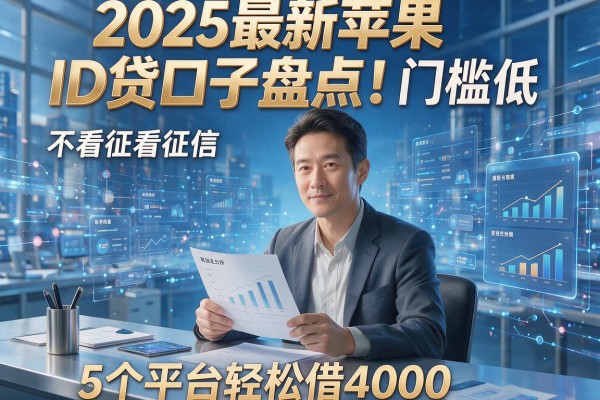 2025最新苹果ID贷口子盘点！门槛低、不看征信，5个平台轻松借4000