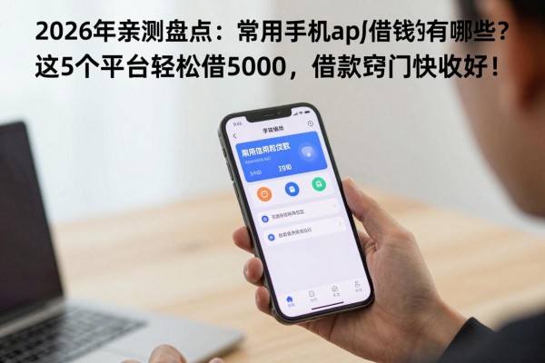 2026年亲测盘点:常用手机app可以借钱的有哪些?这5个平台轻松借5000,借款窍门快收好!