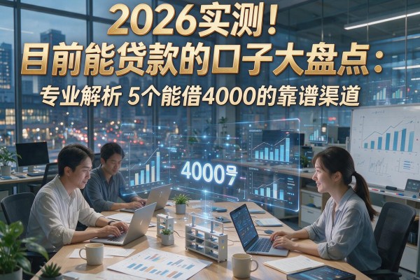 2026实测!目前能贷款的口子大盘点:专业解析5个能借4000的靠谱渠道