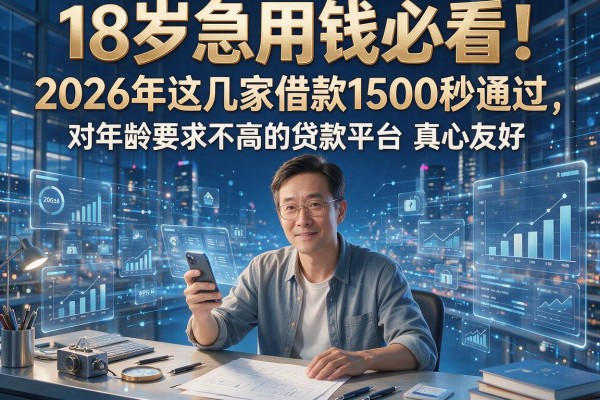 18岁急用钱必看!2026年这几家借款1500秒通过,对年龄要求不高的贷款平台真心友好