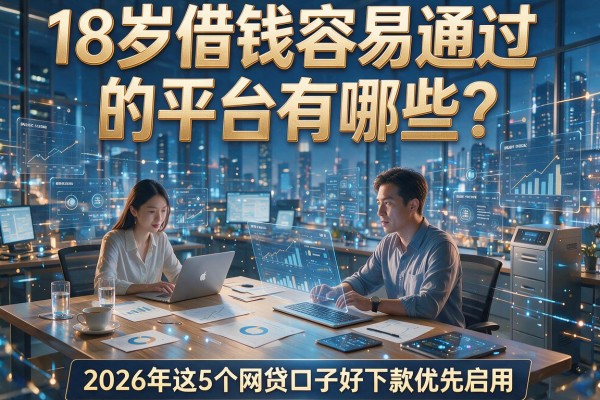 18岁借钱容易通过的平台有哪些？2026年这5个网贷口子好下款优先启用
