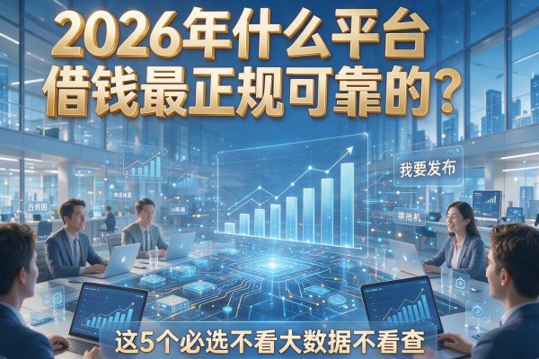 2026年什么平台借钱最正规可靠的？这5个必选不看大数据不看查！