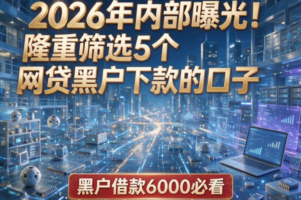 2026年内部曝光!隆重筛选5个网贷黑户下款的口子,黑户借款6000必看