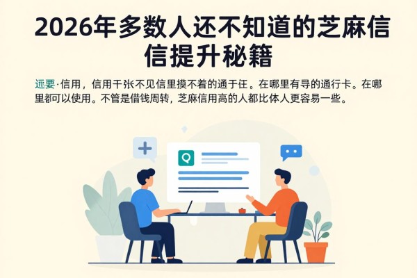 2026年多数人还不知道的芝麻信用提升秘籍，这5个借款30000的口子用过都说好