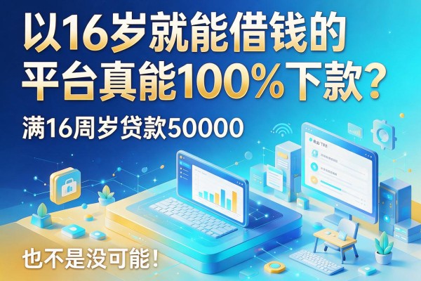 16岁就能借钱的平台真能100%下款?这5个门槛低的软件,满16周岁贷款50000也不是没可能!