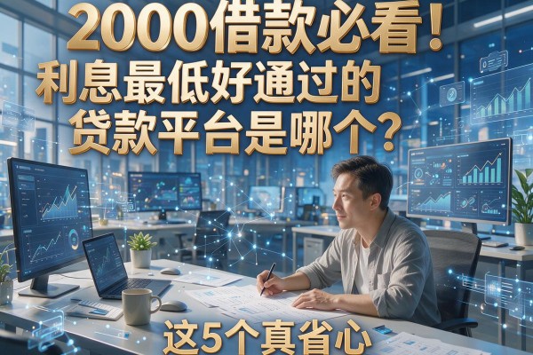 2000借款必看！利息最低好通过的贷款平台是哪个？这5个真省心