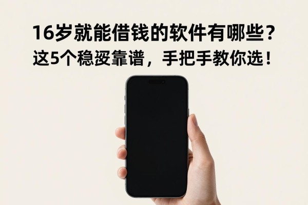 16岁就能借钱的软件有哪些?这5个稳妥靠谱,手把手教你选!