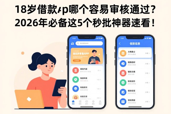 18岁借款app哪个容易审核通过？2026年必备这5个秒批神器速看！