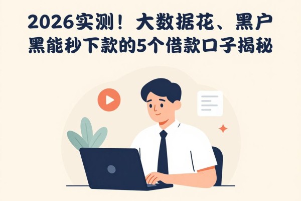 2026实测！大数据花、黑户也能秒下款的5个借款口子揭秘