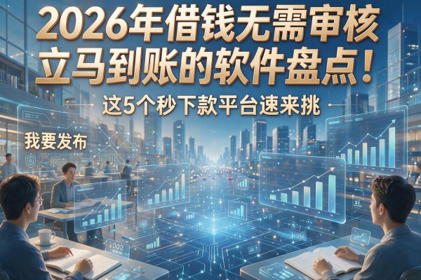 2026年借钱无需审核立马到账的软件盘点!这5个秒下款平台速来挑!