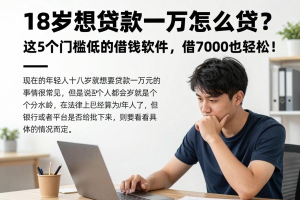 18岁想贷款一万怎么贷？这5个门槛低的借钱软件，借7000也轻松！