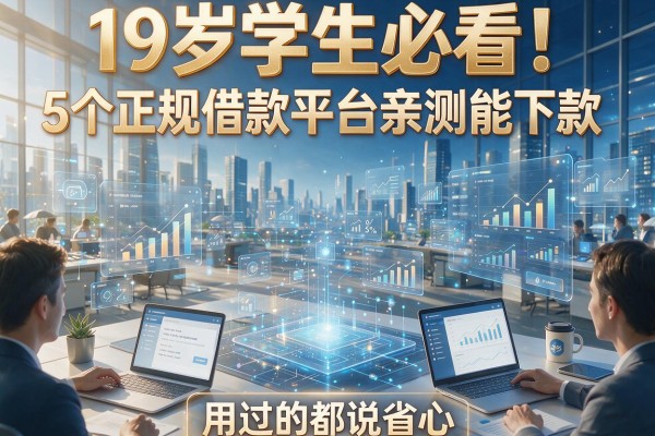 19岁学生必看！5个正规借款平台亲测能下款，用过的都说省心