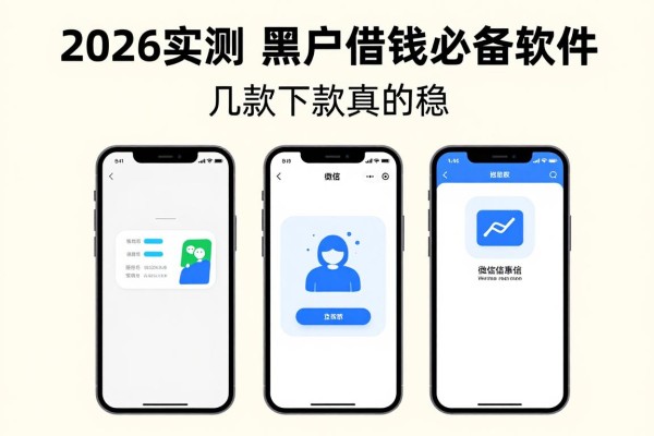 2026实测！黑户微信直接借钱必备软件，这几款下款真的稳