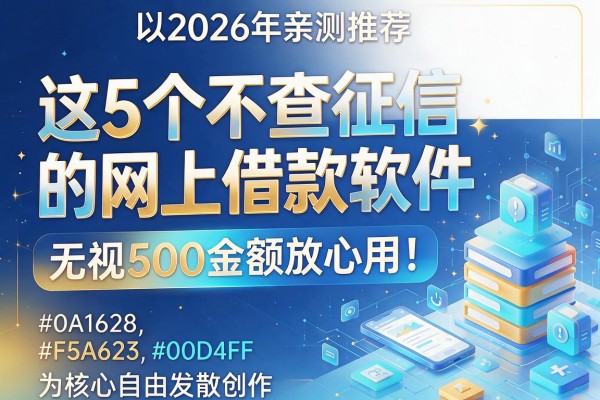 2026年亲测推荐:这5个不查征信的网上借款软件,无视500金额放心用!