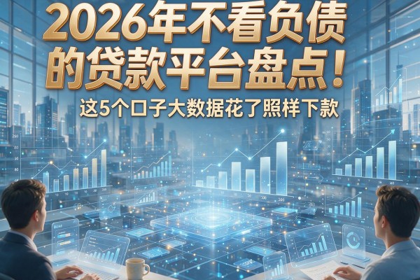 2026年不看负债的贷款平台盘点！这5个口子大数据花了照样下款
