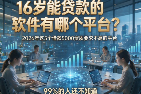 16岁能贷款的软件有哪个平台？2026年这5个借款5000资质要求不高的平台，99%的人还不知道！