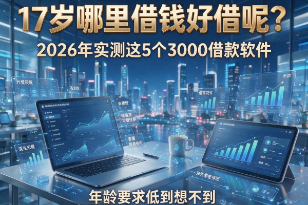 17岁哪里借钱好借呢?2026年实测这5个3000借款软件,年龄要求低到想不到!