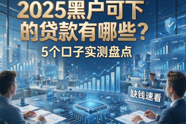 2025黑户可下的贷款有哪些？5个口子实测盘点，缺钱速看！
